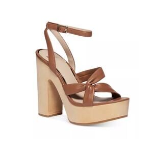 PAIGE Cayden Ankle Strap Heeled Sandal Sz 9.5
